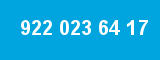 922 023 64 17 922 023 64 17